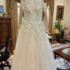 Buy Sell Wedding Dress Online Dubai UAE Modest A-Line Solomia Bridal Julietta dress with high neckline and long sleeves. Size Medium