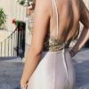 Buy sell Evening Dress Online Dubai UAE Golden Floorlength Alessandra Rinaudo Evening Gown, Size Medium