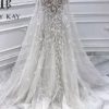 Buy Sell Wedding Dress Online Dubai Abu Dhabi UAE offwhite Jacy Kay A-Line Dress with V-Neckline. Made of Organza and tulle fabric. Size UK 10-12, S-M