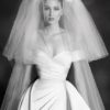 Buy Sell Wedding Dress Online Dubai UAE Offwhite Zuhair Murad Ketty gown Spring 2022 A-Line Dress with off the shoulder neckline. Made of Mikado, Chiffon and Lace Fabric. Size UK 12, Large